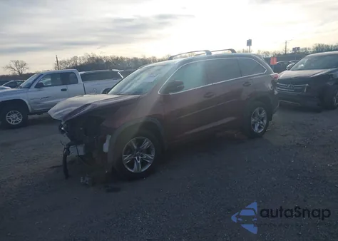 2016 Toyota Highlander Limited V6 from USA, damaged, VIN 5TDDKRFH8GS275555